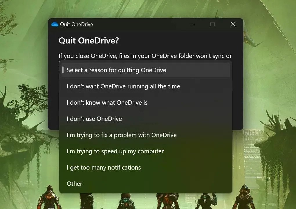 مایکروسافت از کاربرانی که OneDrive را در ویندوز می‌بندند، شکایت دارد