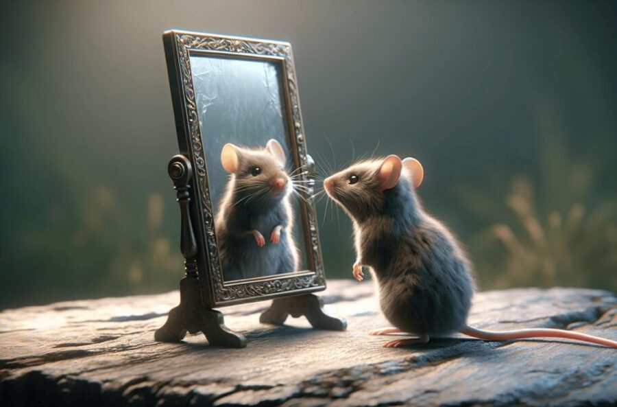 پژوهش تازه: توجه موش‌ها به تغییرات ظاهری خود در مقابل آینه