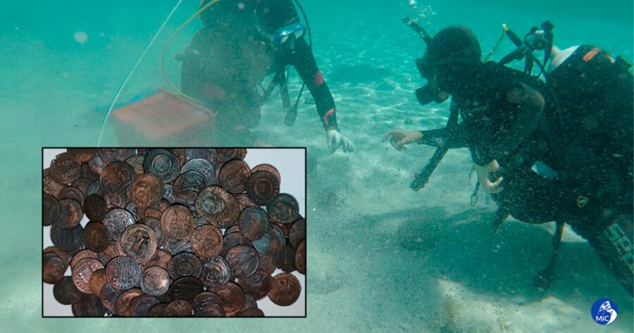 گنجینه عظیم سکه‌های رومی در اعماق آب‌های ایتالیا کشف شد