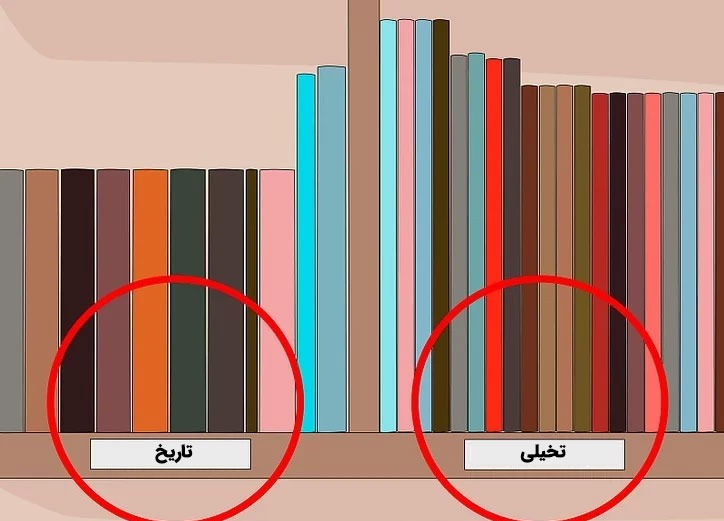 بهترین روش‌های چیدمان کتاب‌ها