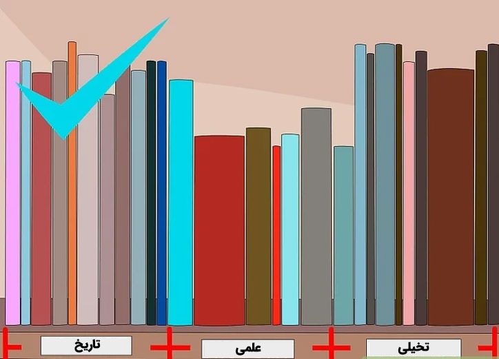 بهترین روش‌های چیدمان کتاب‌ها