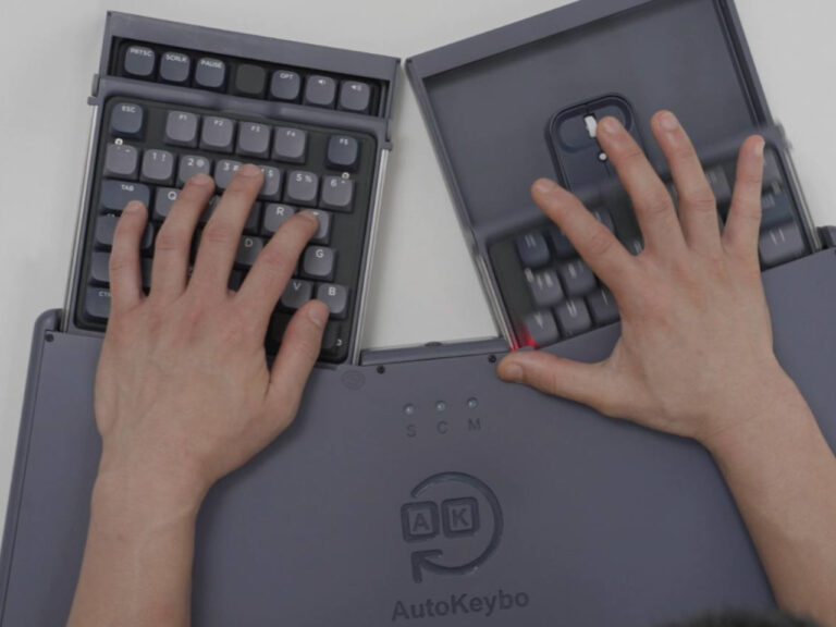 کیبورد و ماوس هوشمند که خودکار جمع می‌شوند