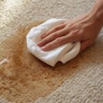 پاک کردن لکه چای از روی فرش